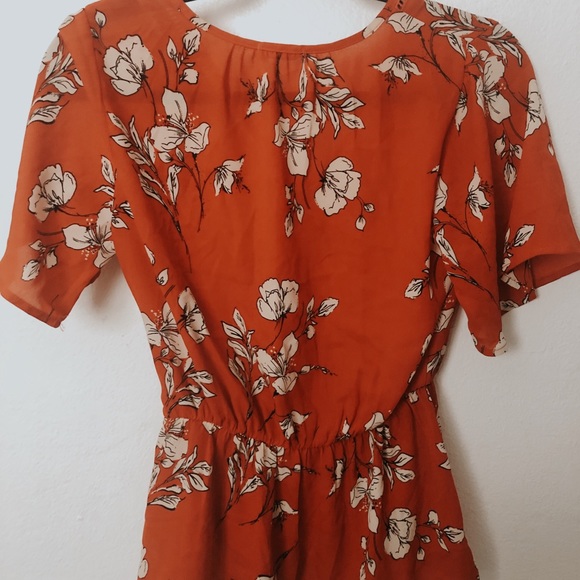 Sienna Sky Red Wrap Around Blouse - Picture 2 of 2